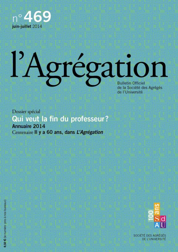 N°469 – Qui veut la fin du professeur ?