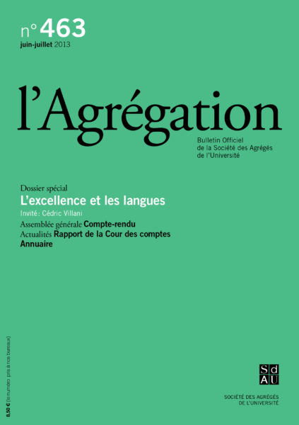 N°463 – L’excellence et les langues