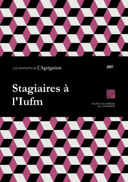 Rapport – Stagiaires à l’Iufm