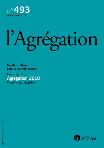 N°493 – Agrégation 2018
