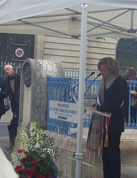 Inauguration de la place Jacqueline de Romilly