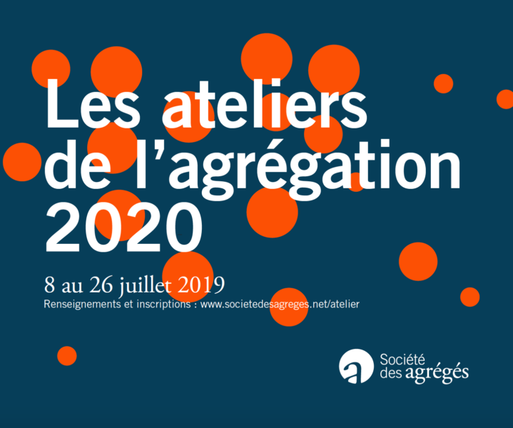 Atelier 2020 : ouverture des inscriptions